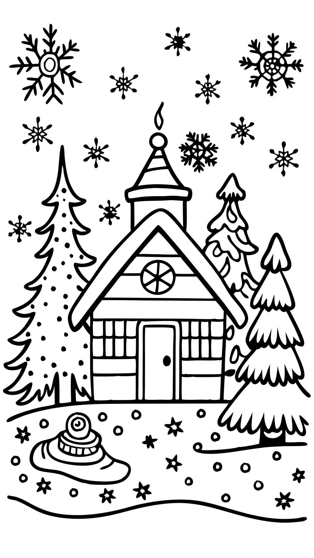 coloriage adulte de Noël